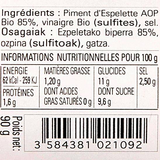 La Purée de piment d'Espelette BIO - 3