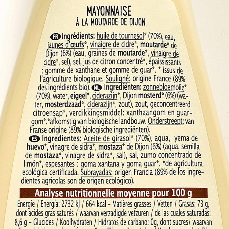La Mayonnaise à la moutarde de Dijon BIO - 3