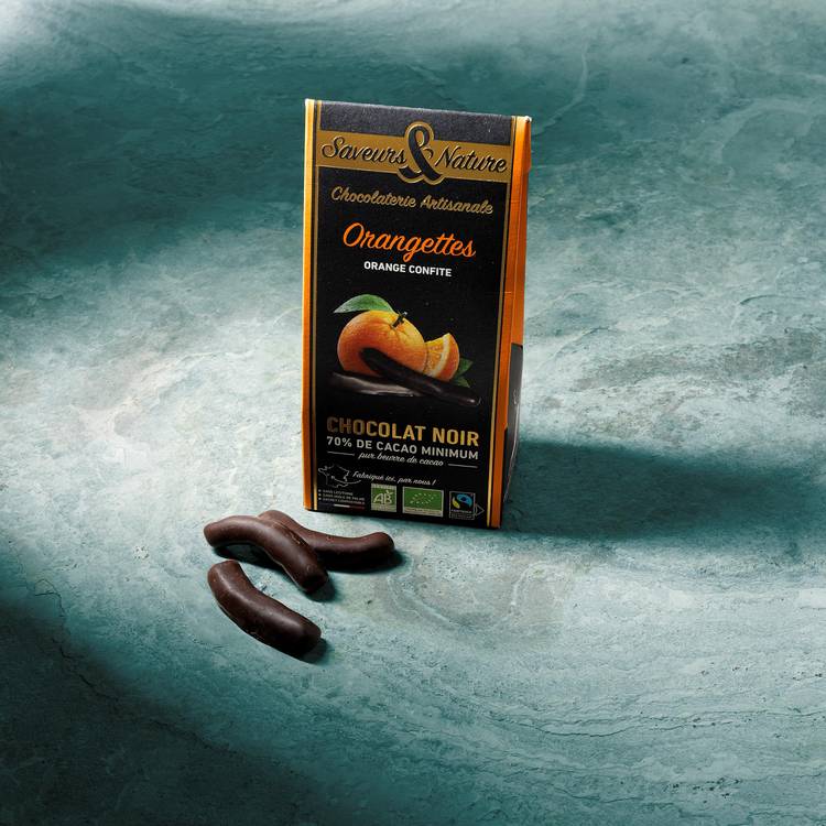 Les Orangettes confites au chocolat noir BIO