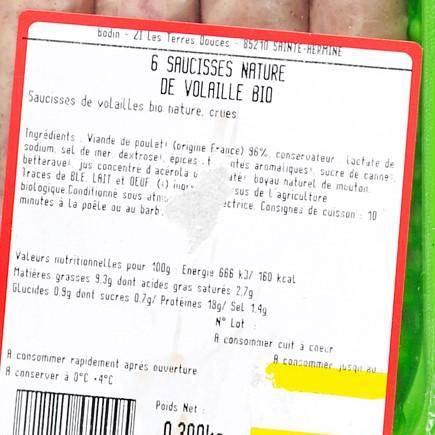 Les Saucisse de volaille BIO - 3