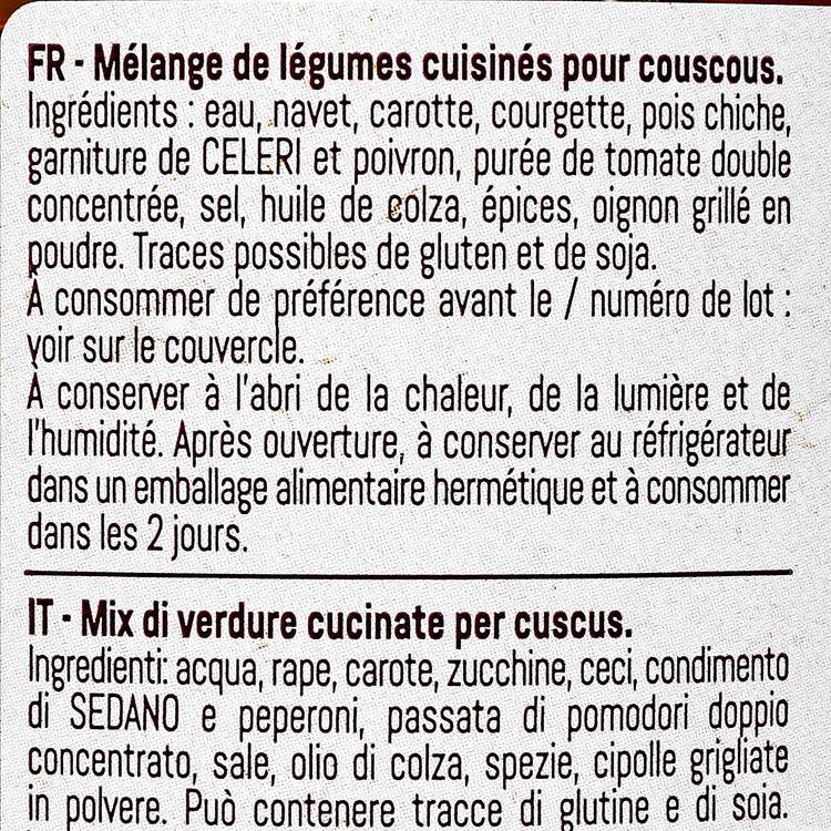 Le Mélange de légumes pour couscous - 3