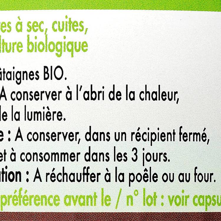 Les Châtaignes entières cuites BIO - 3