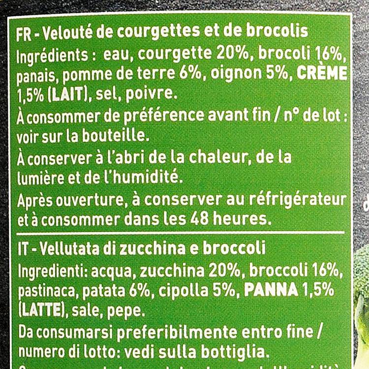 Le  Velouté de courgette et brocolis BIO - 3