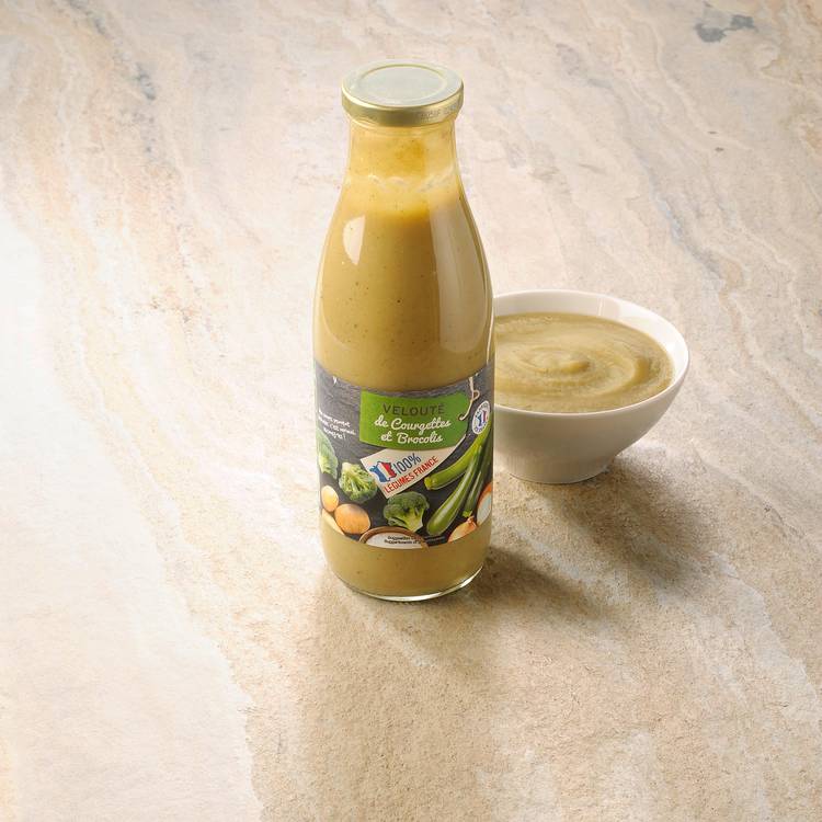 Le  Velouté de courgette et brocolis BIO