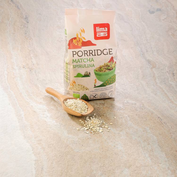 Le Porridge matcha et spiruline BIO