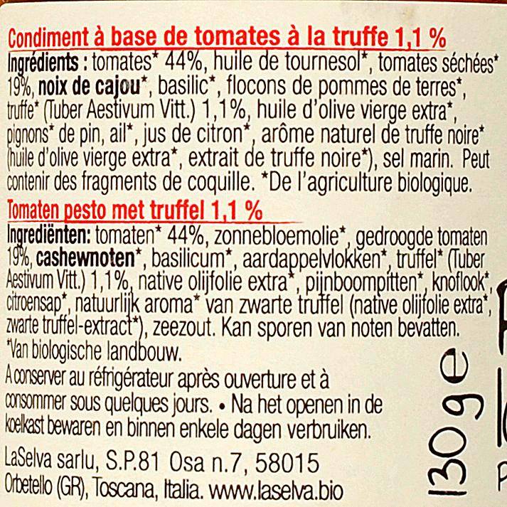 Le Pesto à la truffe BIO - 3