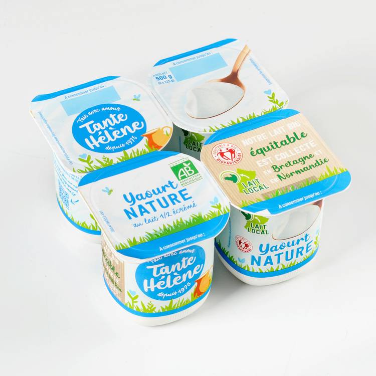 Les Yaourts nature demi-écrémé BIO - 2