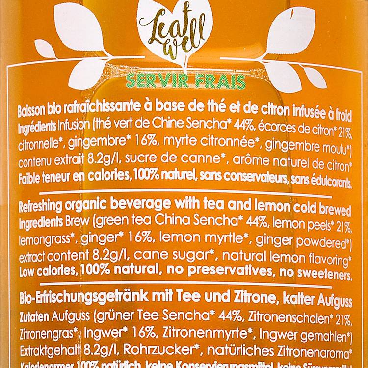 Le Thé vert citron gingembre glacé BIO - 2