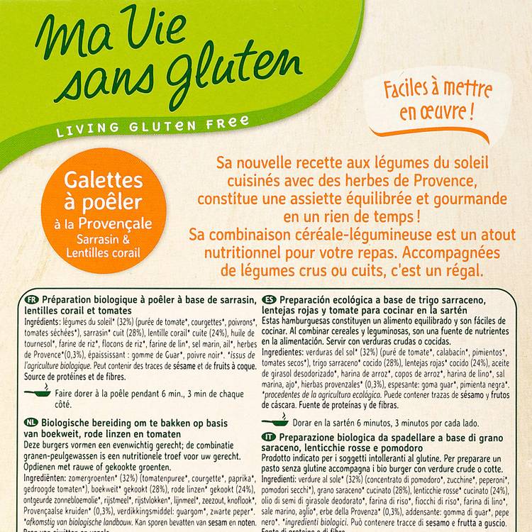 La Galette à poêler à la provençale  BIO et sans gluten - 3