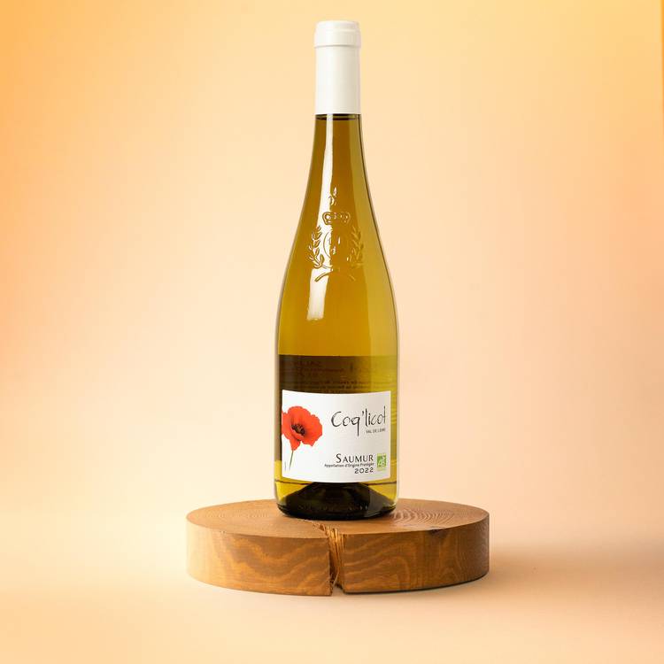 Le Vin blanc Coq licot Saumur BIO et AOP mon marche
