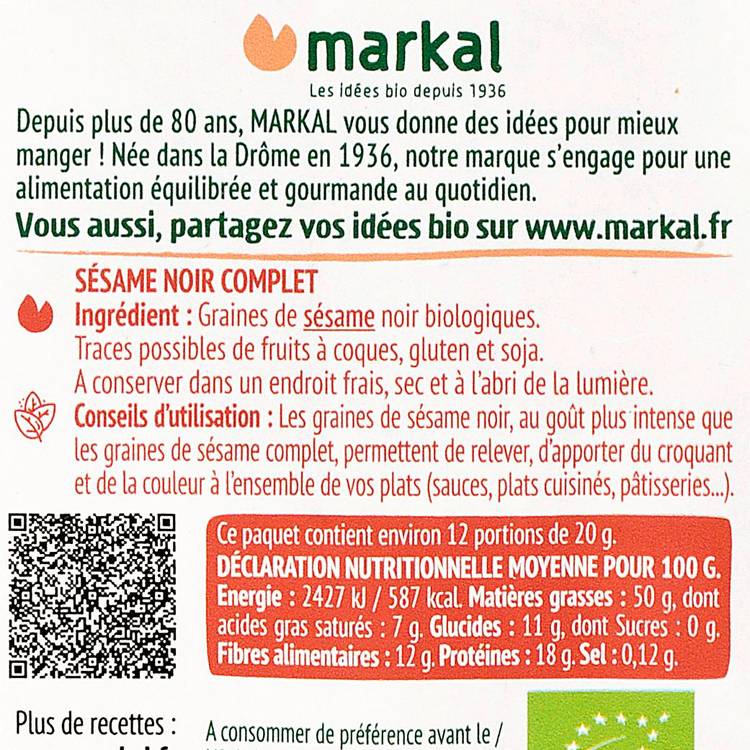 Le Sésame noir BIO - 2