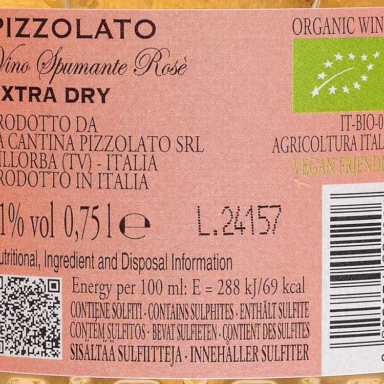 Le Pizzolato pétillant rosé BIO - 2