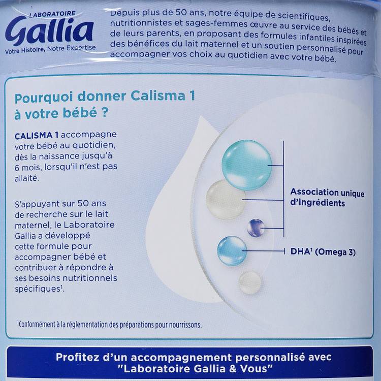 Le Lait "Gallia" Calisma 1 - 0 à 6 mois - 4