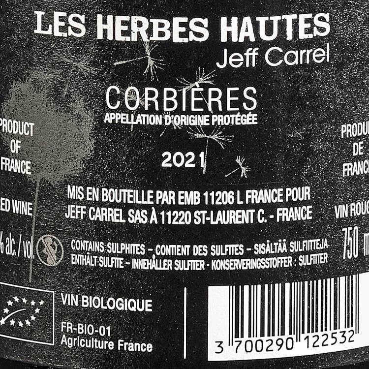 Le Vin Rouge "Herbes Hautes" Corbières BIO et AOP - 2