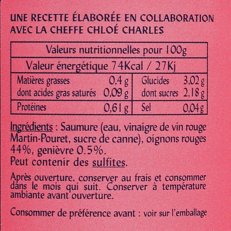 Les Pickles oignons rouges genièvre "Martin Pouret" - 2