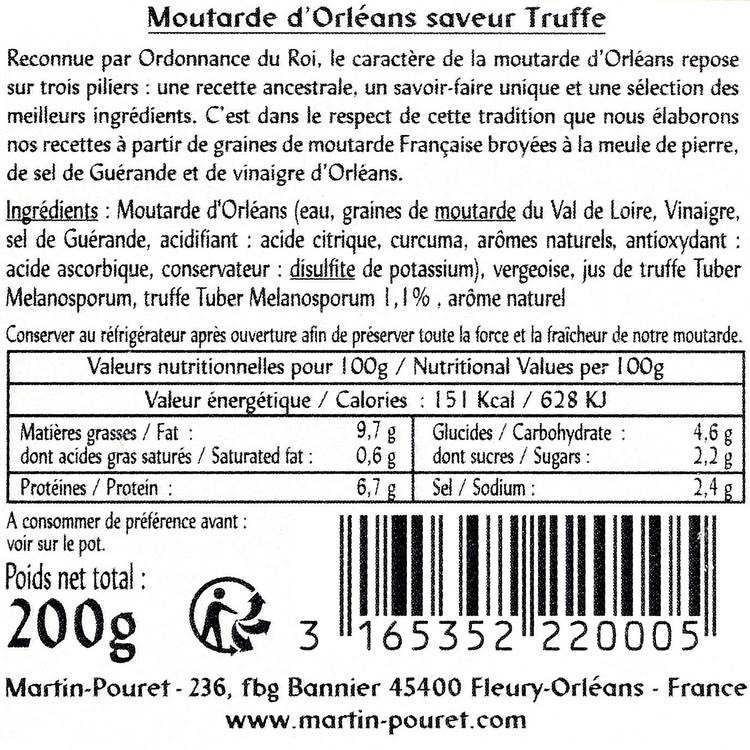 La Moutarde D'Orléans à la truffe "Martin Pouret" - 2