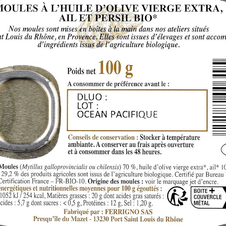 Les Moules à l'huile d'olive vierge, ail et persil - 2