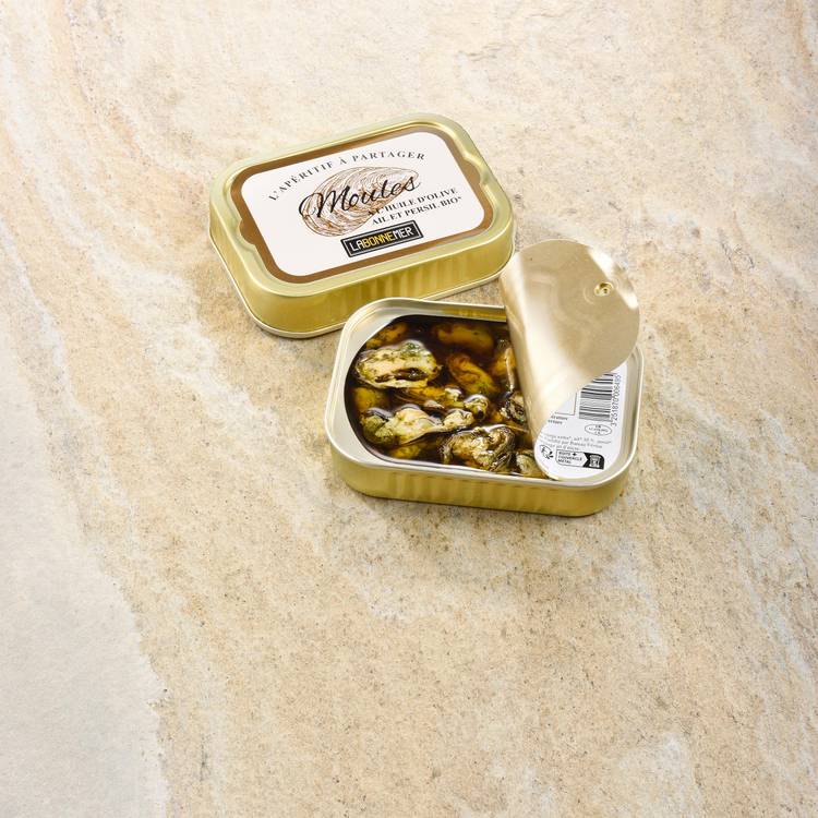 Les Moules à l'huile d'olive vierge, ail et persil