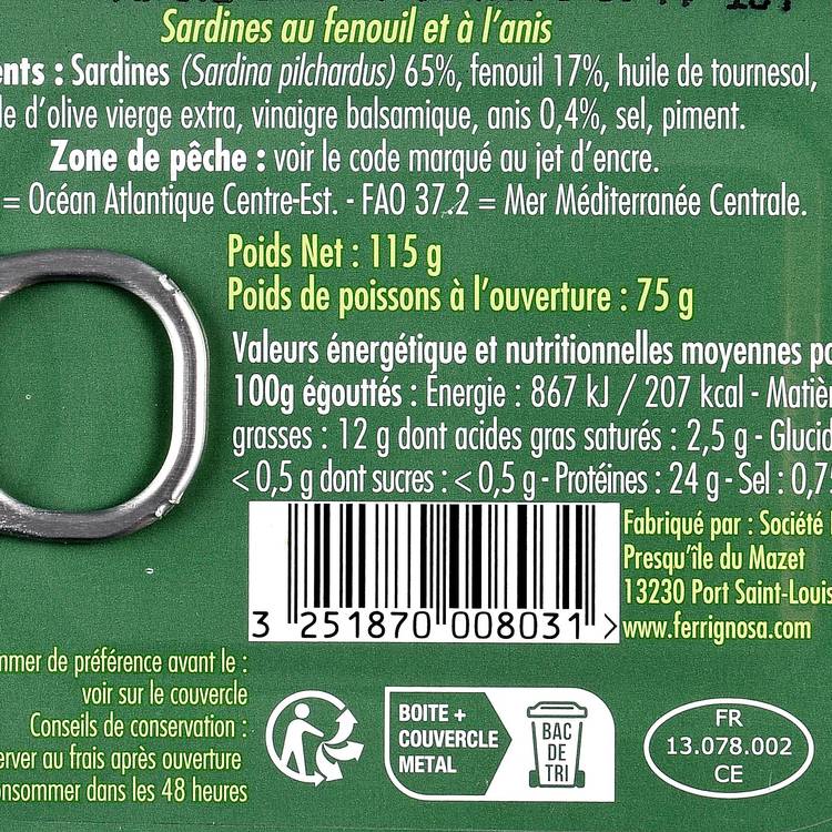 Les Sardines fenouil et anis - 2