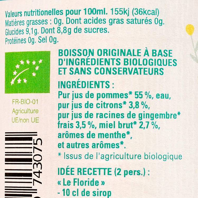 La Boisson citron gingembre BIO - 2