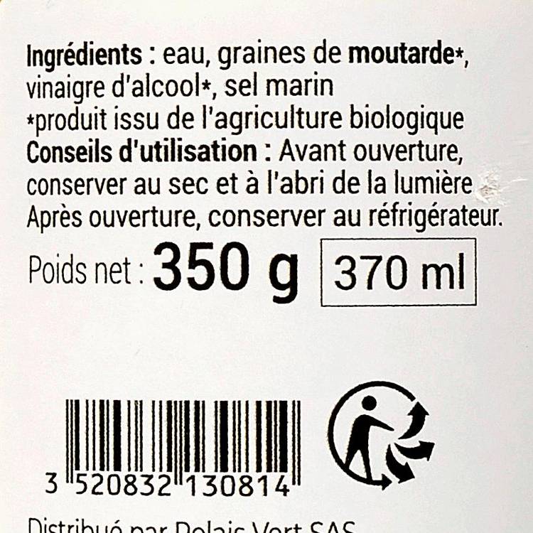 La Moutarde forte de Dijon BIO - 2