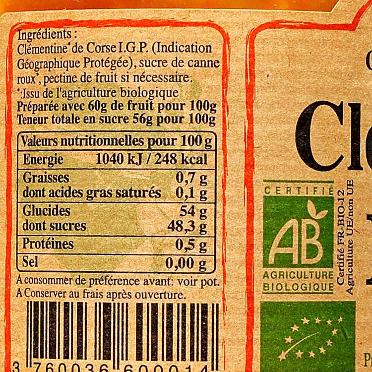 La Confiture clementine Corse BIO - 2