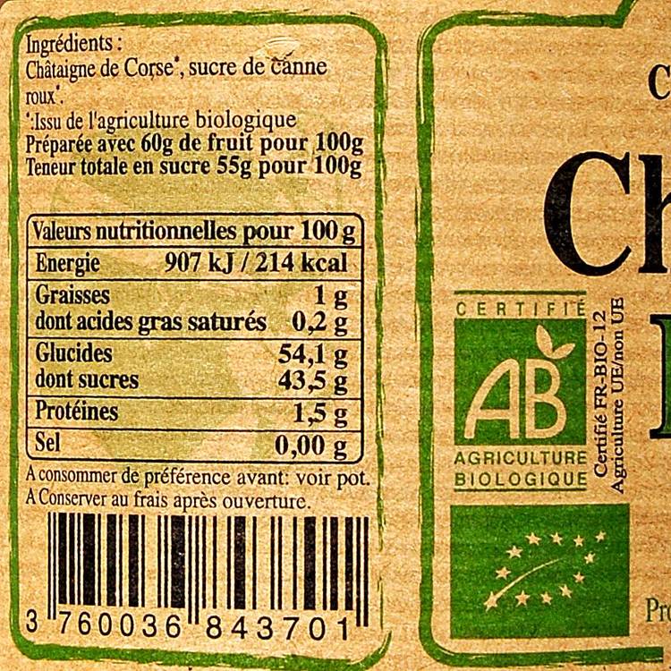 La Confiture chataigne Corse BIO - 2