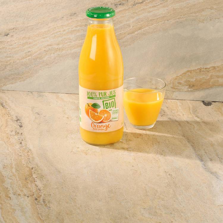 Le  Pur jus d'orange avec pulpe BIO