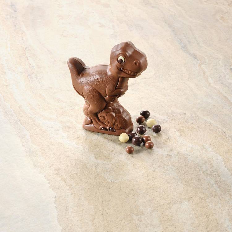 Le Dinosaure au chocolat au lait et billes crousty aux 3 chocolats BIO