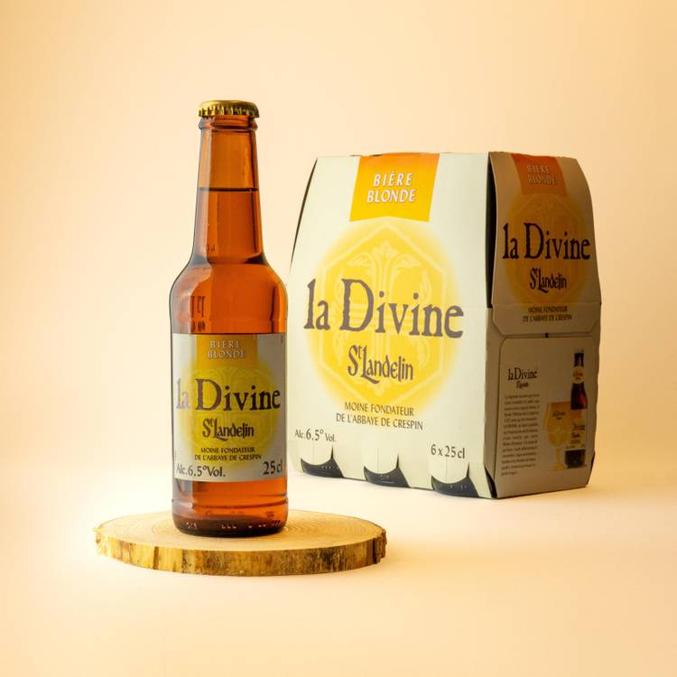 Les 6 Bières blondes 25cl "La Divine" - 1