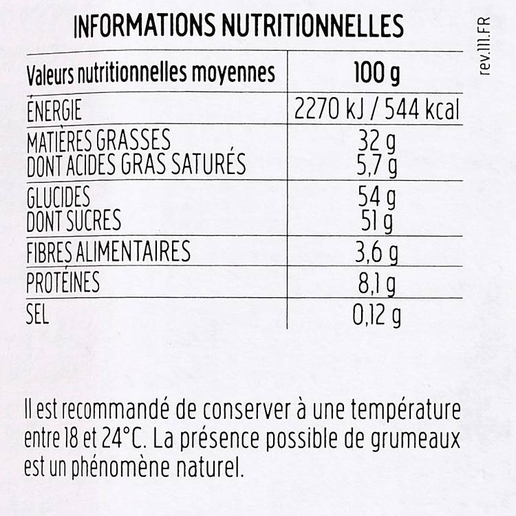 La Pâte à tartiner cacao et noisettes BIO "Nocciolata" - 2