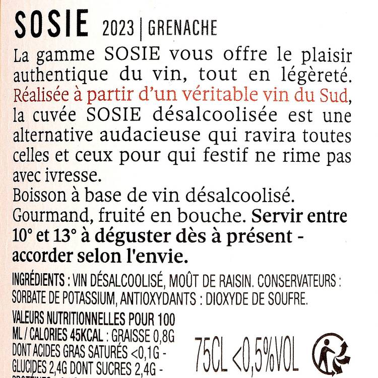 Le Vin Rosé sans alcool 0% - 2