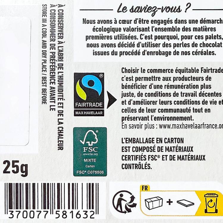 Les Palets cœur lacté chocolat au lait BIO - 3
