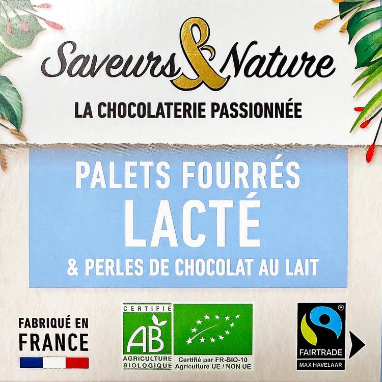 Les Palets cœur lacté chocolat au lait BIO - 2