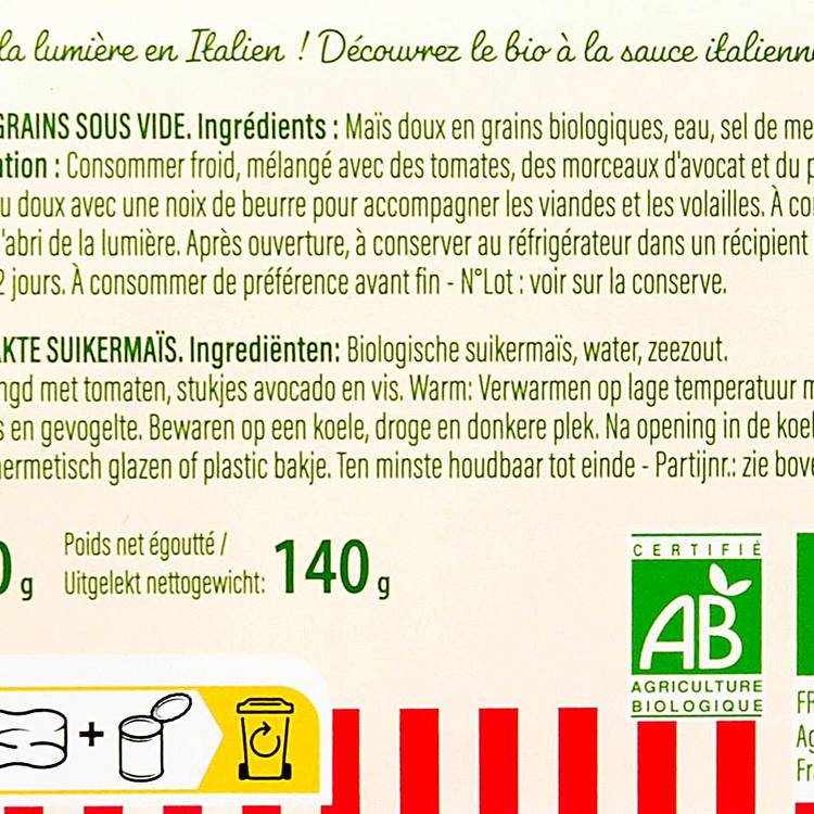 Le Maïs doux BIO - 2