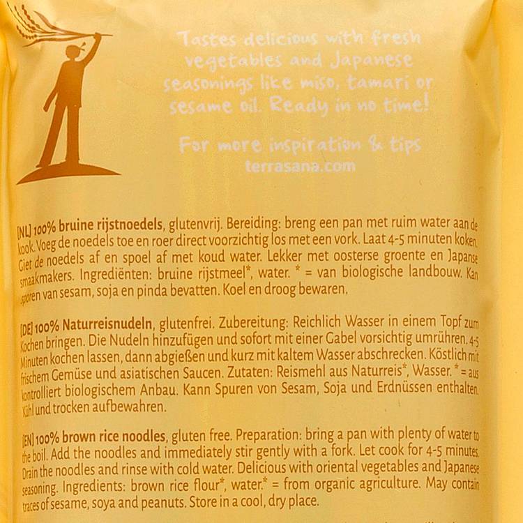 Les Nouilles Pad Thaï de riz brun BIO - 3