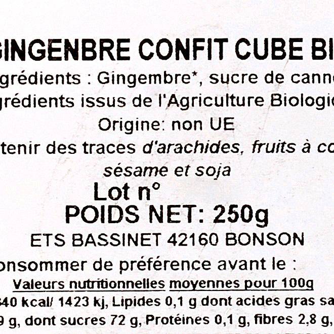 Le Gingembre confit BIO - 2