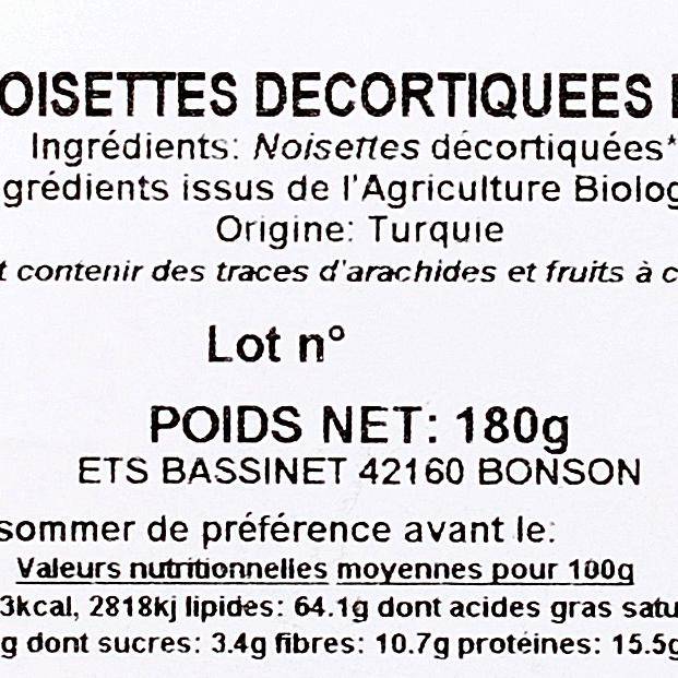 Les Noisettes décortiquées BIO - 2