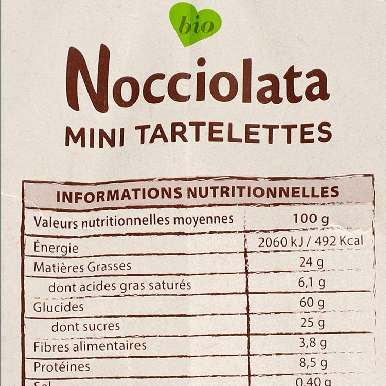 Les Mini-tartelettes pâte à tartiner Nocciolata BIO - 4