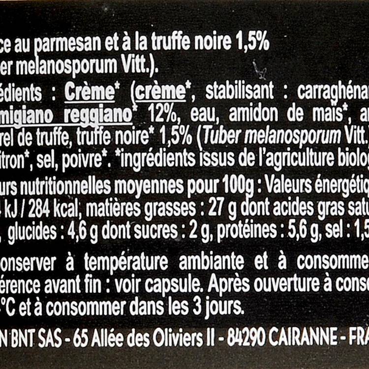 La Crème parmesan truffe noire 1.5% BIO - 3