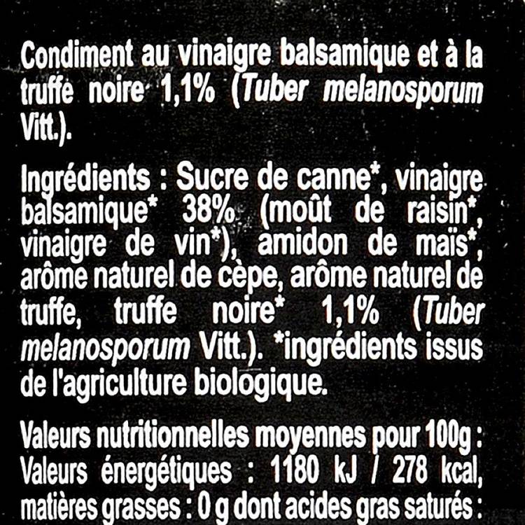 La Crème balsamique à la truffe noire 1.1%  BIO - 3