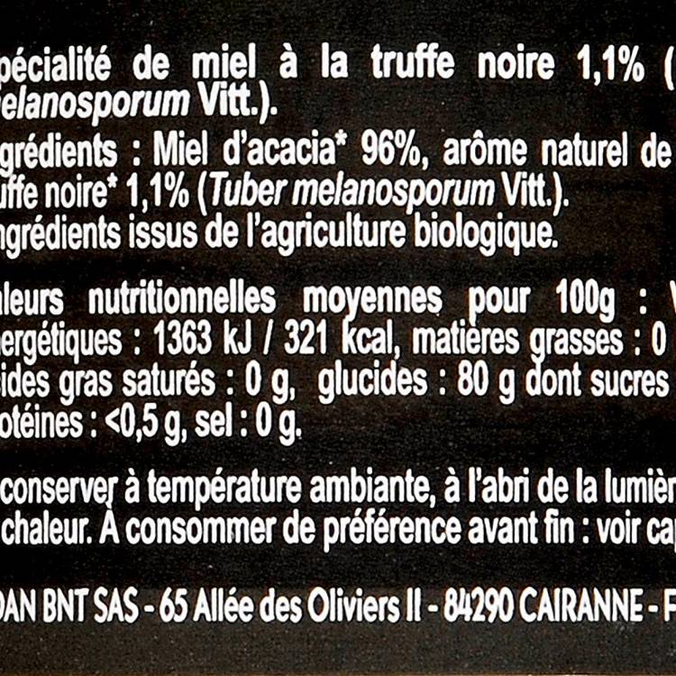 La Préparation miel d'acacia  et truffe noire 1.1% BIO - 3