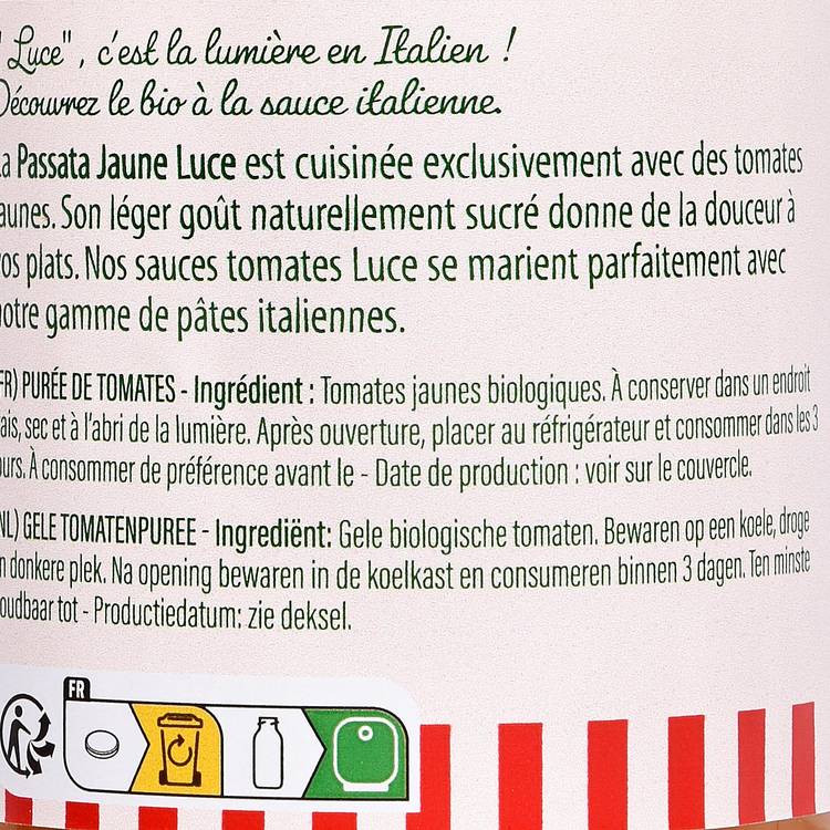 La sauce passata jaune " Luce " - 3