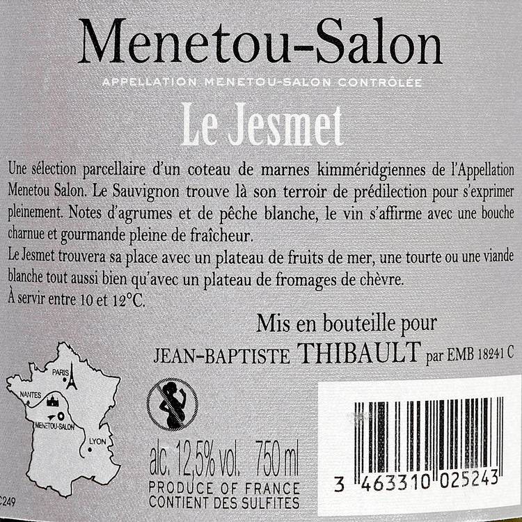 Le Vin blanc "Salon domaine Jesmet" Menetou AOC - 2