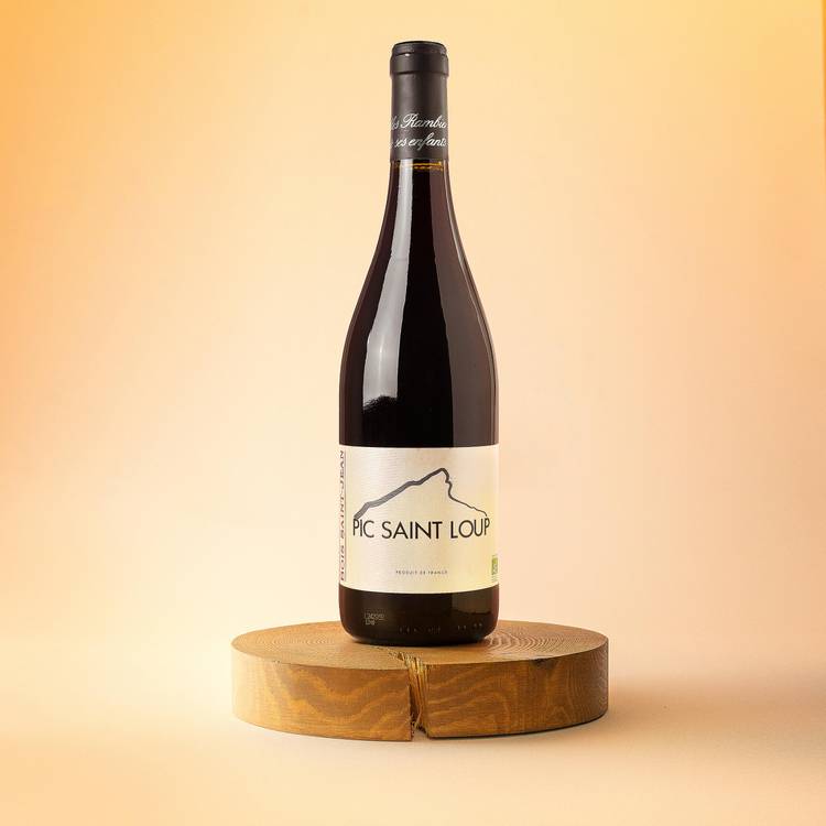 Le Vin rouge "Bois St Jean" Pic St Loup BIO AOP