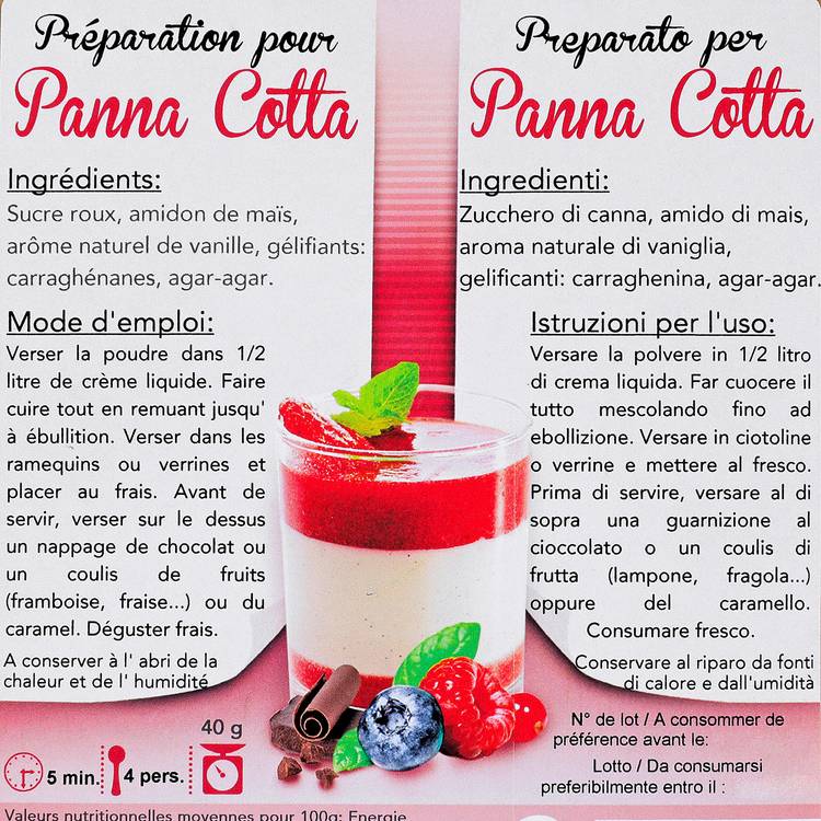 La préparation pour panna cotta - 2