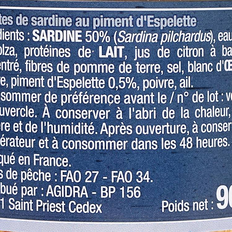Les Rillettes de sardines au piments d'Espelette - 2
