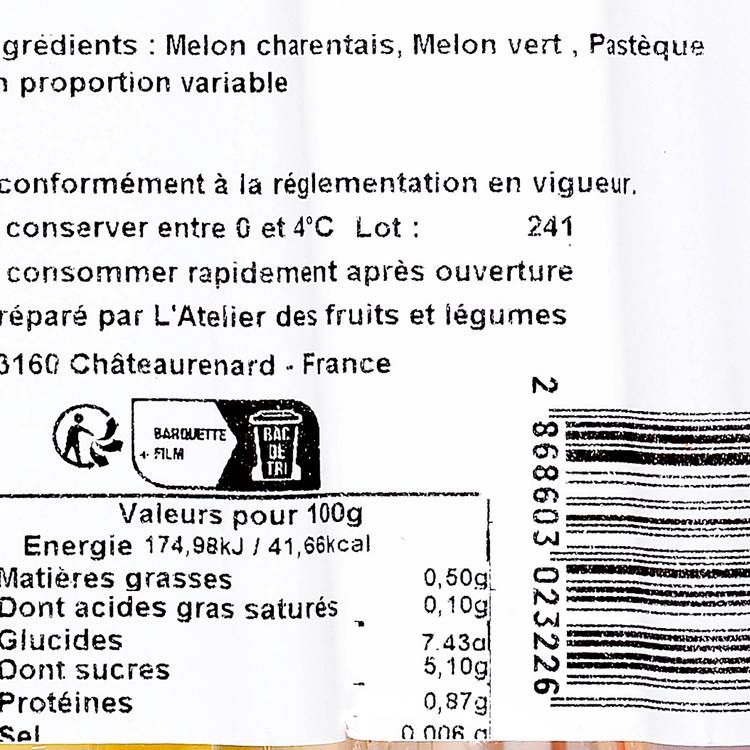 Les melons et pastèque en cubes - 3