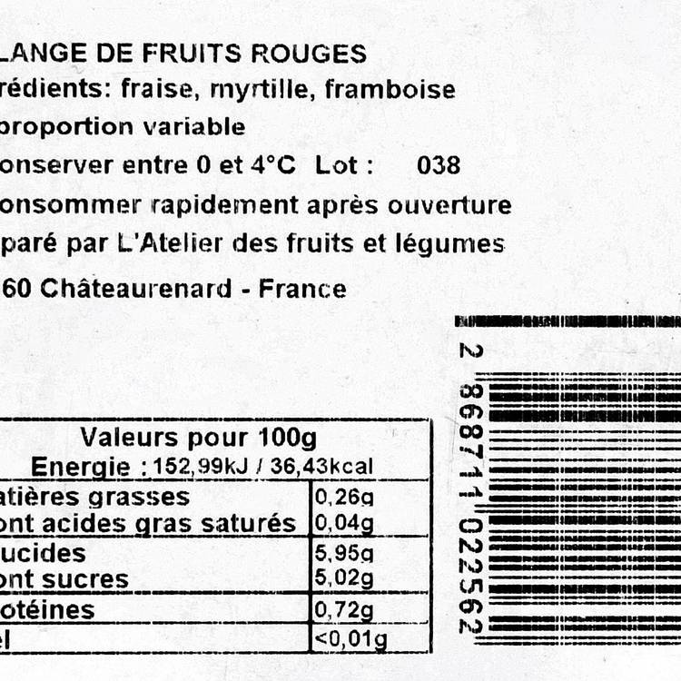 Le Mélange fruits rouges 250g - 3