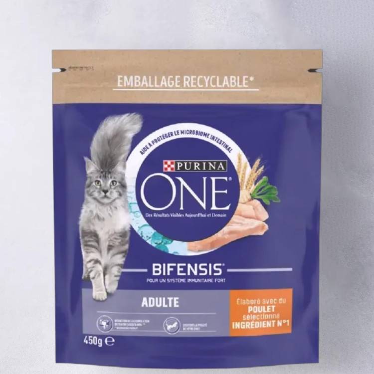 Les Croquettes pour chat adulte au poulet et au céréales " PURINA ONE "